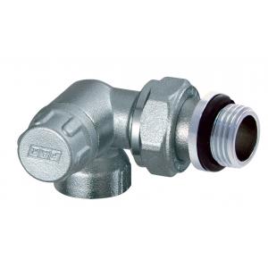 Хромированный трехосевой правосторонний запорный вентиль, ВР трубная