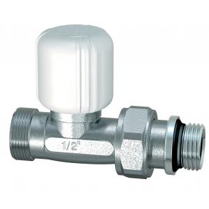 Хромированный прямой регулирующий вентиль с НР FAR M24х19  