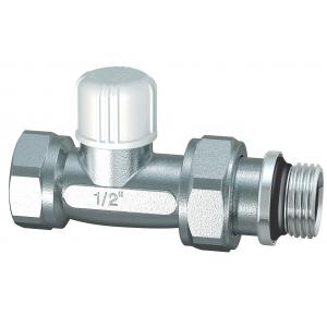 Хромированный прямой запорный вентиль, ВР трубная