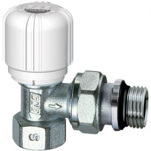 Угловой термостатический клапан с предварительной настройкой, ВР трубная