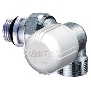 Хромированный трехосевой левосторонний вентиль, НР FAR M24х19  