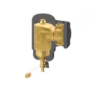 Грязеуловитель для систем отопления с поворотным соединением в комплекте с изоляцией  