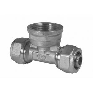 Тройник обжимной с переходом на внутреннюю резьбу