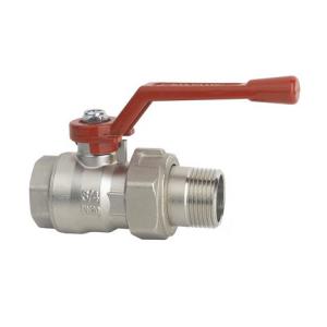 Шаровой кран никелированный (ВР-НР американка), серия RED 6