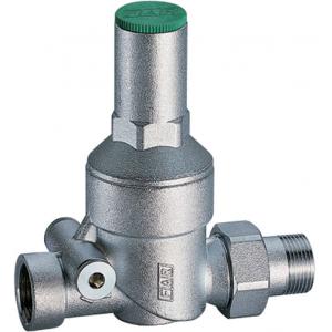 Редуктор давления без манометра, хромированный НР-ВР