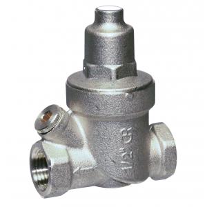 Редуктор давления без манометра, для систем холодного и горячего водоснабжения, ВР-ВР, хромированный.  