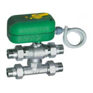 Кран шаровой НР-НР-НР-НР зонный, 3-х ходовой с Т-образным байпасом