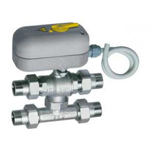 Кран шаровой НР-НР-НР-НР зонный, 3-х ходовой с Т-образным байпасом