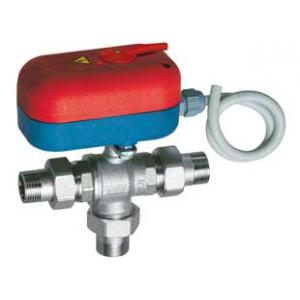 Зонный шаровой 3-х ходовой смесительный кран НР