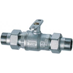 Кран шаровой НР-НР зонный, 2-х ходовой