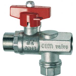 Кран шаровой с фильтром НР-ВР