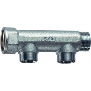 Коллектор проходной НР-ВР, межосевое расстояние отводов (НР) 50 мм