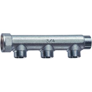 Коллектор проходной НР-ВР, межосевое расстояние отводов (НР) 50 мм