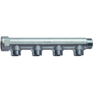 Коллектор проходной НР-ВР, межосевое расстояние отводов (НР) 50 мм