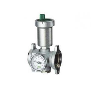 Фланцевый переходник, дополненный автоматическим клапаном для выпуска воздуха, термометром и заглушкой