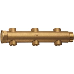 Коллектор проходной НР-ВР, с 3 парами соосных отводов (ВР)