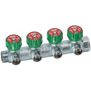 Хромированный модульный коллектор с 4 отводами