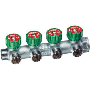 Коллектор регулирующий НР-ВР, проходной с 4 отводами (МР)