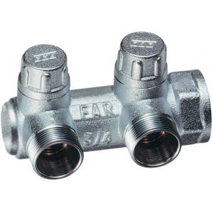 Коллектор запорный ВР, концевой с 2 отводами (МР)