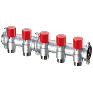 Коллектор модульный, подающий, с запорными вентилями МР