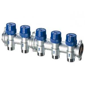 Сборный фланцевый модульный коллектор с регулирующими вентилями