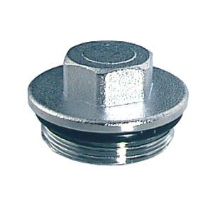 Хромированная заглушка для фланцевых и параллельных коллекторов с кольцевой прокладкой