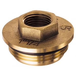 Заглушка коллекторная ВР из латуни стойкой к дезоцинковыванию, с уплотнением