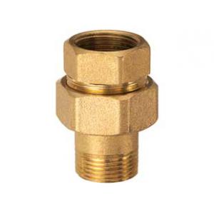 Фитинг трёхкомпонентный, прямой латунный