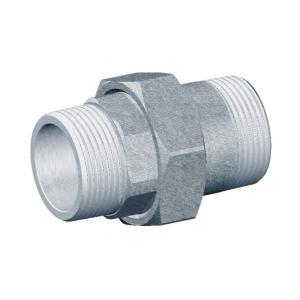 Фитинг трехкомпонентный, прямой, хромированный