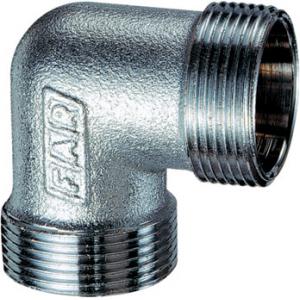 Угольник с коническим соединением для медных, пластиковых и металлопластиковых труб, хромированный