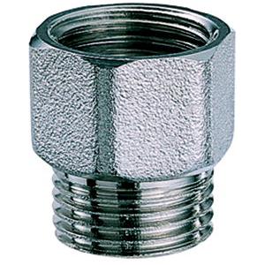 Никелированный нипель, наружная-внутренняя резьба