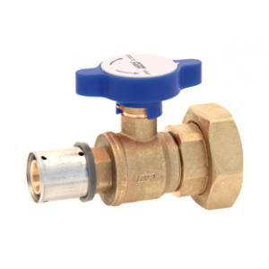 Кран шаровой с возможностью установки термометра, с накидной гайкой для соединения с насосом