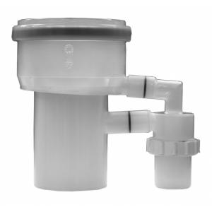 Присоединит. патрубок полипропиленовый диам. 110/80 мм с конденсатоотводчиком, HT.