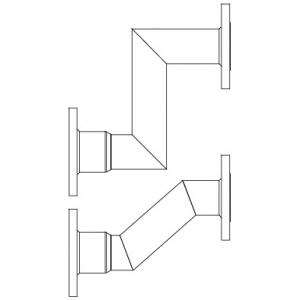 Трубы подачи/возврата в разделитель производительностью 28 м3/ч