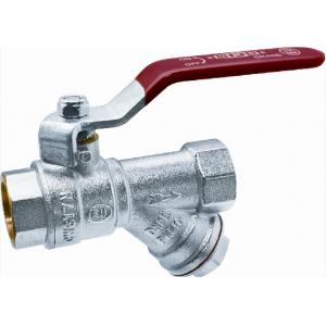 EU.ST10850 | Кран шаровой Grand c фильтром (ручка-рычаг) | Внутренняя-внутренняя резьба