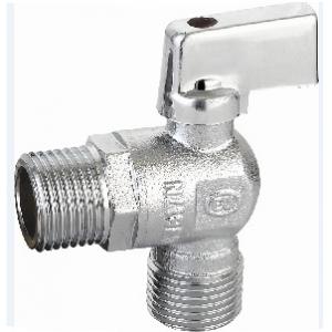 Кран шаровой угловой для подключения сантехнических приборов, НР-НР
