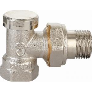 Вентиль настроечный на обратную подводку угловой