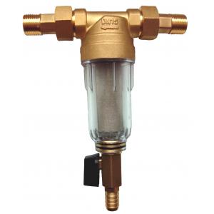 Фильтр тонкой очистки, промывной, с прозрачной плексигласовой колбой, сетка 100 мкм | Универсальное подключение