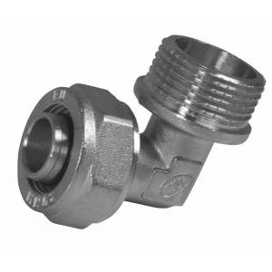 Угольник обжимной с переходом на наружную резьбу