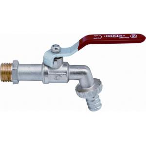 EU.ST20750 | Кран шаровой водоразборный (ручка-рычаг) | Наружная-наружная резьба