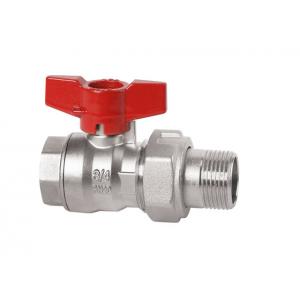 Шаровой кран никелированный (ВР-НР американка), серия RED 6