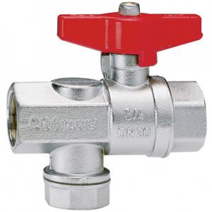 Шаровой кран с прямым фильтром