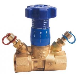 Балансировочный вентиль с прямым шпинделем с измерительными ниппелями