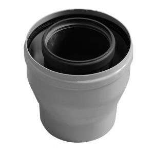 Коаксиальный переходник с диаметра 80/125 мм на диаметр 60/100 мм