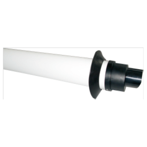 Коаксиальная труба полипропиленовая с наконечником диам. 60/100 мм, длина 750 мм, HT