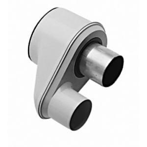 Адаптер для перехода с раздельных труб диам. 80 мм на коаксиальную диам. 125/80 мм, HT